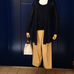 70代・80代のコーディネート:秋口のガウチョパンツ