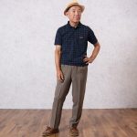 だらしなくなりがちな夏の半袖をきちんと見せる、シニア世代のお父さんコーディネート