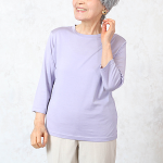 夏のコーディネートに。70代80代女性に人気のシルクコットンカットソー