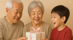 古希　孫からプレゼント