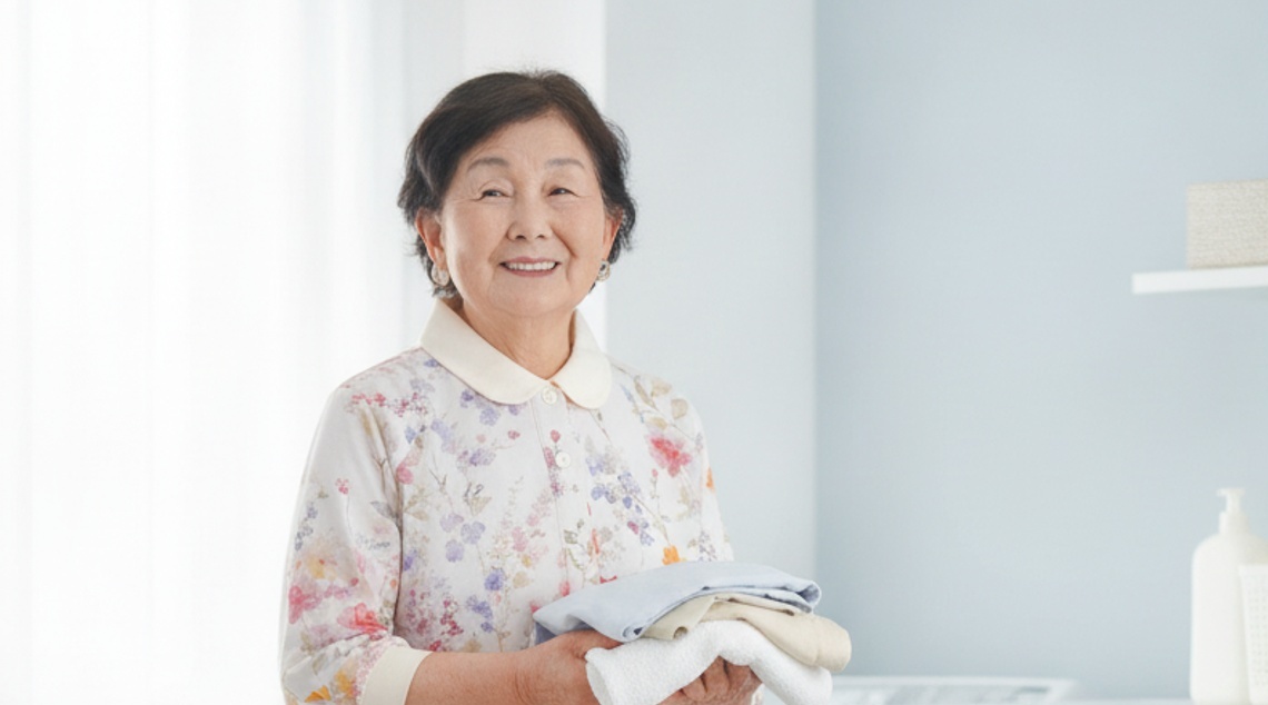 シニア向け洗濯しやすい乾燥機対応の服選び|毎日着たくなるコーデのコツ