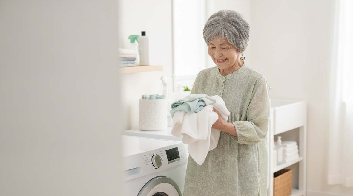 シニア向け乾燥機対応の服|おすすめコーデで便利に