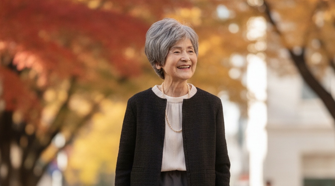80代女性のための上品きれいめコーデ|親世代が輝く装い