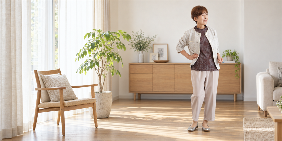 おむつが目立たないズボン|70代80代の母に選ぶサイズと形
